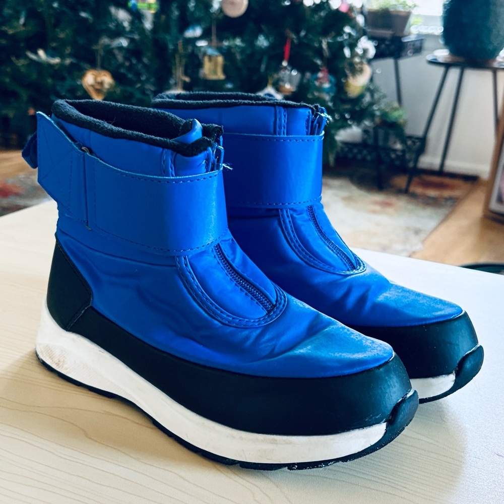 Wonder Nation Blue Kids Rain & Snow Boots